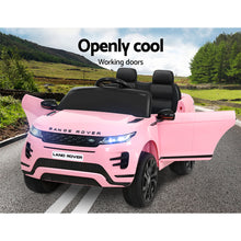 Kids Ride On Electric Car with Remote Control, Licensed Range Rover Evoque Pink from kidscarz.com.au, we sell affordable ride on toys, free shipping Australia wide, Load image into Gallery viewer, Kids Ride On Electric Car with Remote Control, Licensed Range Rover Evoque Pink
