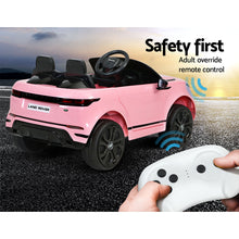 Kids Ride On Electric Car with Remote Control, Licensed Range Rover Evoque Pink from kidscarz.com.au, we sell affordable ride on toys, free shipping Australia wide, Load image into Gallery viewer, Kids Ride On Electric Car with Remote Control, Licensed Range Rover Evoque Pink
