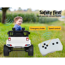 White Kids Ride On Jeep with Remote Control, Inspired 12V Electric Car from kidscarz.com.au, we sell affordable ride on toys, free shipping Australia wide, Load image into Gallery viewer, Kids Ride On Electric Car with Remote Control | Jeep Inspired | White remote
