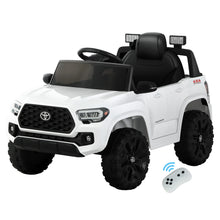 Officially Licensed Toyota Tacoma Off Road Jeep for Australia, Electric Kids Ride On Car with Remote Control, White from kidscarz.com.au, we sell affordable ride on toys, free shipping Australia wide, Load image into Gallery viewer, Officially Licensed Toyota Tacoma Ride on Toy, White Off Road Jeep for Australia, Electric Kids Ride On Toy Car with Remote Control
