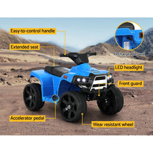 Rigo Kids Ride On ATV Quad Motorbike Car 4 Wheeler Electric Toys Battery Blue from kidscarz.com.au, we sell affordable ride on toys, free shipping Australia wide, Load image into Gallery viewer, Rigo Kids Ride On ATV Quad Motorbike Car 4 Wheeler Electric Toys Battery Blue
