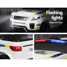 Rigo Kids Ride On Car Electric Patrol Police Toy Cars Remote Control 12V White from kidscarz.com.au, we sell affordable ride on toys, free shipping Australia wide, Load image into Gallery viewer, Rigo Kids Ride On Car Electric Patrol Police Toy Cars Remote Control 12V White
