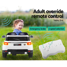 Kids Ride On Electric Car with Remote Control | Range Rover Evoque Inspired | White from kidscarz.com.au, we sell affordable ride on toys, free shipping Australia wide, Load image into Gallery viewer, Kids Ride On Electric Car with Remote Control | Range Rover Evoque Inspired | White
