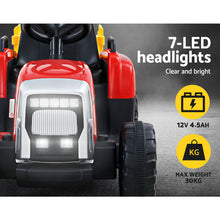 Kids Ride On Eletric Car | Tractor Trailer | Red from kidscarz.com.au, we sell affordable ride on toys, free shipping Australia wide, Load image into Gallery viewer, Kids Ride On Eletric Car | Tractor Trailer | Red
