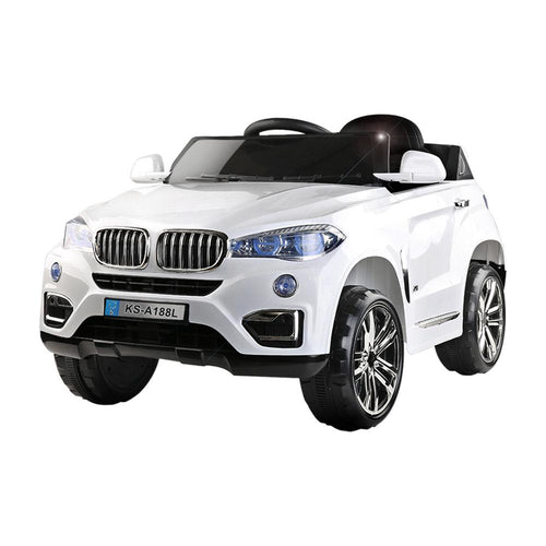 BMW Kids Ride On Electric Car with Remote Control Australia, BMW X5 Inspired toy car , White bmw kids car