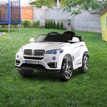 BMW X5 Inspired Kids Ride On Electric Car with Remote Control - White BMW ride on car Australia from kidscarz.com.au, we sell affordable ride on toys, free shipping Australia wide, Load image into Gallery viewer, Kids Ride On Electric Car with Remote Control | BMW X5 Inspired | White view
