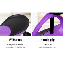 Kids Ride On Swing Car | Wiggle Cart Toy Purple from kidscarz.com.au, we sell affordable ride on toys, free shipping Australia wide, Load image into Gallery viewer, Kids Ride On Swing Car | Wiggle Cart Toy Purple
