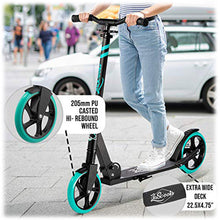 Kids Teen Kick Push Scooter | Lascoota | Aqua from kidscarz.com.au, we sell affordable ride on toys, free shipping Australia wide, Load image into Gallery viewer, Kids Teen Kick Push Scooter | Lascoota | Aqua
