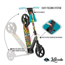 Kids Teen Kick Push Scooter | Lascoota | Black from kidscarz.com.au, we sell affordable ride on toys, free shipping Australia wide, Load image into Gallery viewer, Kids Teen Kick Push Scooter | Lascoota | Black
