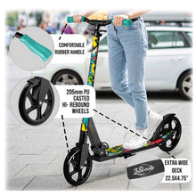 Kids Teen Kick Push Scooter | Lascoota | Black from kidscarz.com.au, we sell affordable ride on toys, free shipping Australia wide, Load image into Gallery viewer, Kids Teen Kick Push Scooter | Lascoota | Black
