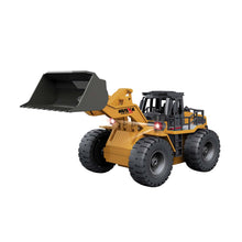 Remote Control Model Bulldozer Truck (Yellow), Driving Cab and Scoop from kidscarz.com.au, we sell affordable ride on toys, free shipping Australia wide, Load image into Gallery viewer, Remote Control Model Bulldozer Truck (Yellow), Driving Cab and Scoop
