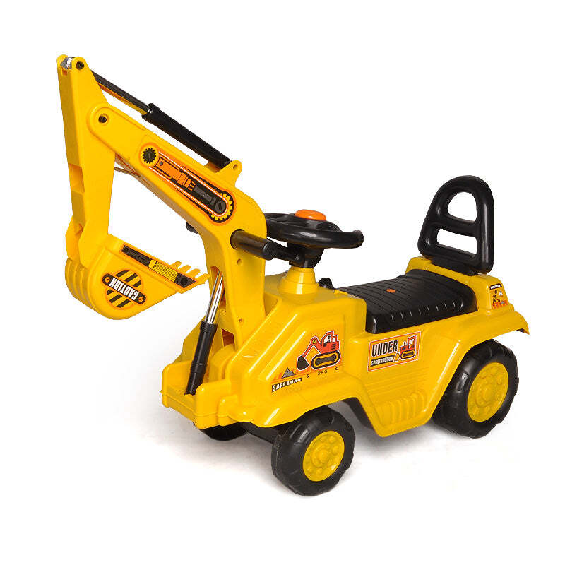 www.kidscarz.com.au, electric toy car, affordable Ride ons in Australia, Kids Ride On Truck Toddler Foot to Floor | Excavator | Yellow