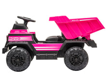 ROVO KIDS Electric Ride On Children's Toy Dump Truck with Bluetooth Music - Pink from kidscarz.com.au, we sell affordable ride on toys, free shipping Australia wide, Load image into Gallery viewer, ROVO KIDS Electric Ride On Children&#39;s Toy Dump Truck with Bluetooth Music - Pink
