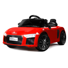 Kids Ride On Electric Car with Remote Control | Licensed Audi R8 Spyder | Red from kidscarz.com.au, we sell affordable ride on toys, free shipping Australia wide, Load image into Gallery viewer, Kids Ride On Electric Car with Remote Control | Licensed Audi R8 Spyder | Red
