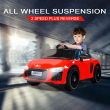 Kids Ride On Electric Car with Remote Control | Licensed Audi R8 Spyder | Red from kidscarz.com.au, we sell affordable ride on toys, free shipping Australia wide, Load image into Gallery viewer, Kids Ride On Electric Car with Remote Control | Licensed Audi R8 Spyder | Red
