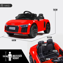 Kids Ride On Electric Car with Remote Control | Licensed Audi R8 Spyder | Red from kidscarz.com.au, we sell affordable ride on toys, free shipping Australia wide, Load image into Gallery viewer, Kids Ride On Electric Car with Remote Control | Licensed Audi R8 Spyder | Red
