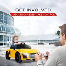 Kids Ride On Electric Car with Remote Control | Licensed Audi R8 Spyder | Yellow from kidscarz.com.au, we sell affordable ride on toys, free shipping Australia wide, Load image into Gallery viewer, Kids Ride On Electric Car with Remote Control | Licensed Audi R8 Spyder | Yellow
