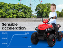 ROVO KIDS Electric Ride On ATV Quad Bike Battery Powered, Red and Black from kidscarz.com.au, we sell affordable ride on toys, free shipping Australia wide, Load image into Gallery viewer, ROVO KIDS Electric Ride On ATV Quad Bike Battery Powered, Red and Black
