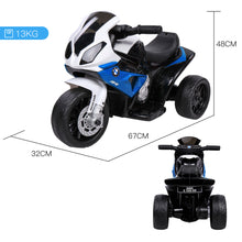 Rovo Kids Licensed BMW S1000RR Ride On Motorbike with Battery and Charger, Blue from kidscarz.com.au, we sell affordable ride on toys, free shipping Australia wide, Load image into Gallery viewer, Rovo Kids Licensed BMW S1000RR Ride On Motorbike with Battery and Charger, Blue
