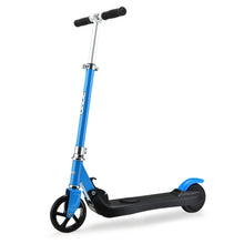 ROVO KIDS Electric Scooter Lithium Ride-On Foldable E-Scooter 125W Rechargeable, Blue from kidscarz.com.au, we sell affordable ride on toys, free shipping Australia wide, Load image into Gallery viewer, ROVO KIDS Electric Scooter Lithium Ride-On Foldable E-Scooter 125W Rechargeable, Blue
