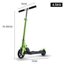 ROVO KIDS Electric Scooter Lithium Ride-On Foldable E-Scooter 125W Rechargeable, Green from kidscarz.com.au, we sell affordable ride on toys, free shipping Australia wide, Load image into Gallery viewer, ROVO KIDS Electric Scooter Lithium Ride-On Foldable E-Scooter 125W Rechargeable, Green
