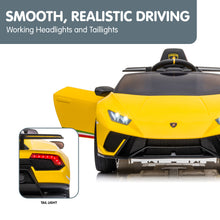 Kahuna Lamborghini Performante Kids Electric Ride On Car Remote Control - Yellow from kidscarz.com.au, we sell affordable ride on toys, free shipping Australia wide, Load image into Gallery viewer, Kahuna Lamborghini Performante Kids Electric Ride On Car Remote Control - Yellow
