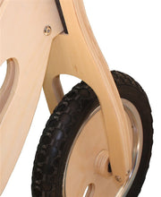 Wooden Balance Bike for Kids Toddler Child 2-6 yr Training Ride Bike Natural Wood with Hand  grip rubber tyres from kidscarz.com.au, we sell affordable ride on toys, free shipping Australia wide, Load image into Gallery viewer, Wooden Balance Bike for Kids Toddler Child 2-6 yr Training Ride Bike Natural Wood with Hand  grip rubber tyres
