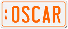 Custom Personalised Mini Kids Number Plates for Electric Cars & Ride Ons from kidscarz.com.au, we sell affordable ride on toys, free shipping Australia wide, Load image into Gallery viewer, Personalised Mini Number Plates for Kids Cars
